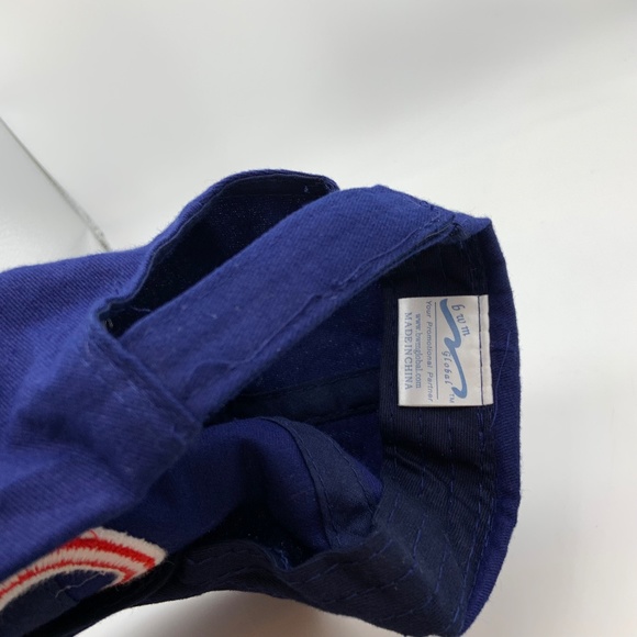 Vintage Chicago Cubs Logo Embroidered Baseball Hat Blue Adjustable - Picture 9 of 9